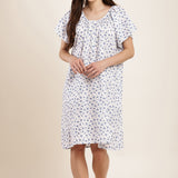 Forget Me Not Cap Sleeve Nightdress Blue Print