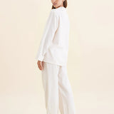 Super Soft Brushed Herringbone PJ Set Oatmeal