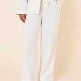 Super Soft Brushed Herringbone PJ Ecru