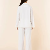 Super Soft Brushed Herringbone PJ Ecru
