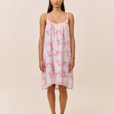 Toile De Jouy Strappy Nightie Pink Lemonade