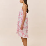 Toile De Jouy Strappy Nightie Pink Lemonade