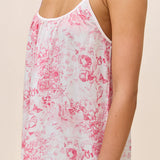 Toile De Jouy Strappy Nightie Pink Lemonade