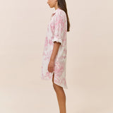 Coco Pleat Front Nightshirt Ecru