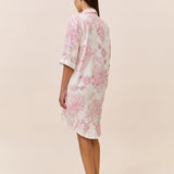 Coco Pleat Front Nightshirt Ecru