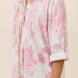 Coco Pleat Front Nightshirt Ecru