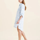 Snowball Cosy Pleat Front Nightshirt Winter Blue