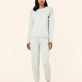 Cosy Pointelle LS Top and Jogger Peppermint