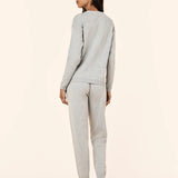 Cosy Pointelle LS Top and Jogger Grey