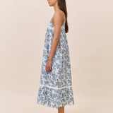 Nostalgia Strappy Lace Trim Nightie White