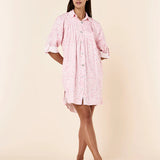 Cheri Blossom Cosy Pleat Front Nightie Parfait Pink