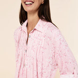 Cheri Blossom Cosy Pleat Front Nightie Parfait Pink