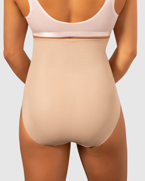 Shape with an Edge Hi Waist Brief Nude