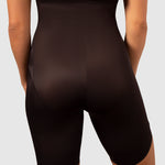 Miracle Suit High Waist Shapewear with long leg in black colour in close up back view