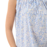 Pippa Sleeveless Short Nightie Blue