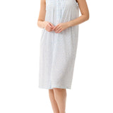 Yvette Sleeveless Short Nightie Lilac/Mint