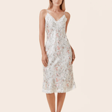 Yolly Satin Lace Slip Nightie Ecru