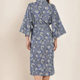 Indigo Bloom Kimono Riviera Print