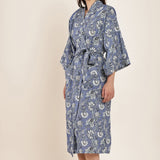 Indigo Bloom Kimono Riviera Print