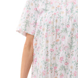 Rowan Cotton Knit Shortsleeve Short Nightie White