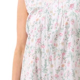 Rowan Cotton Knit Sleeveless Short Nightie White
