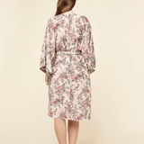 Layla Lace Kimono Midi Robe Pink