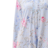 Larissa Cotton/Bamboo Knit Nightie Blue
