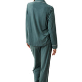 LE Slinky Knit Modal Revere PJ Set Moss