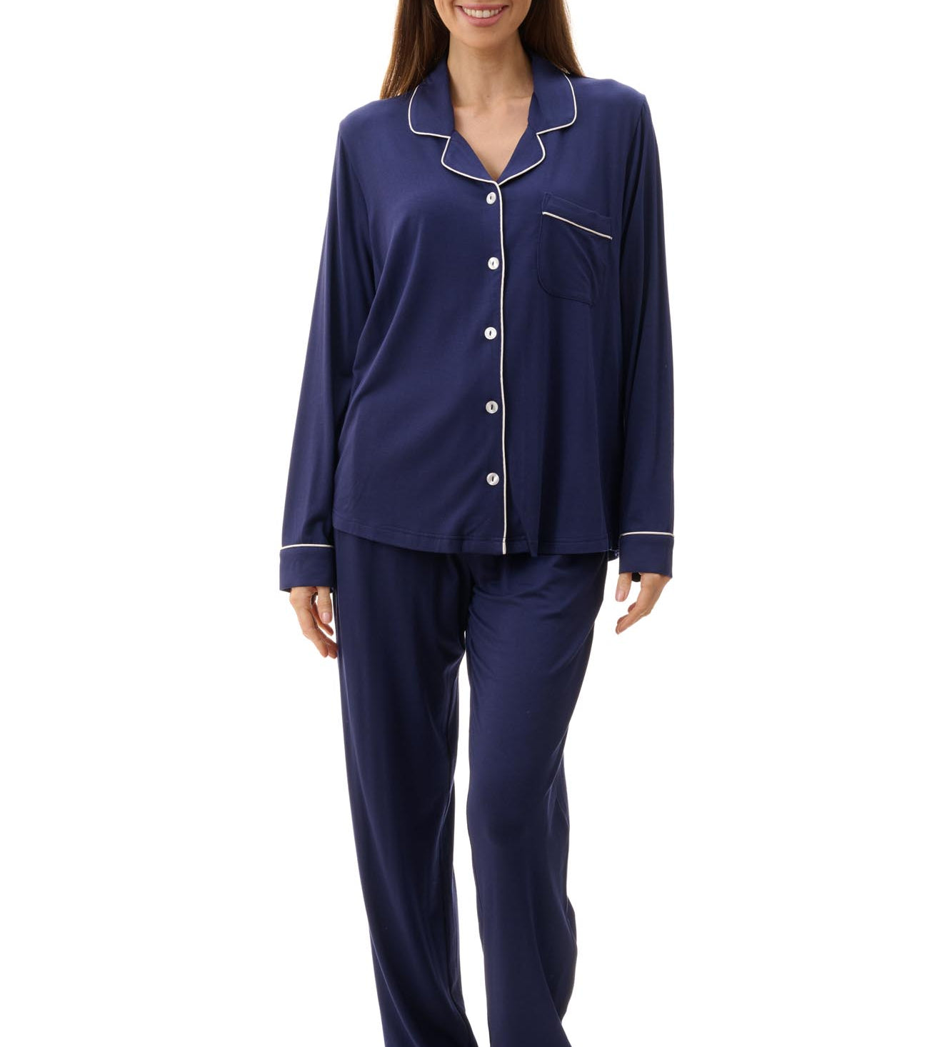 soft modal pyjamas. slinky givoni modal pj set. all year sleep comfort