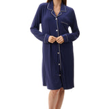LE Slinky Knit Modal Short Sleepshirt Navy