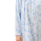 Jody Cosy Cotton Mid Length Nightie Blue