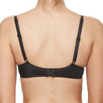 Back view of the Basic Invisible Bra from The Foundation, showing adjustable straps and seamless finish in timeless black.