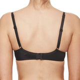 Back view of the Basic Invisible Bra from The Foundation, showing adjustable straps and seamless finish in timeless black.