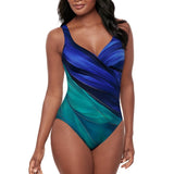 Maldiva It's a Wrap One Piece Swimsuit Blue