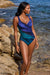 Maldiva It's a Wrap One Piece Swimsuit Blue