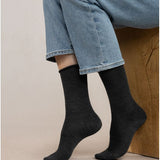 Wool Cotton Doubleface Socks Short Anthracite
