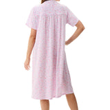 Connie Poly/Cotton Knit Short Sleeve Nightie Pink