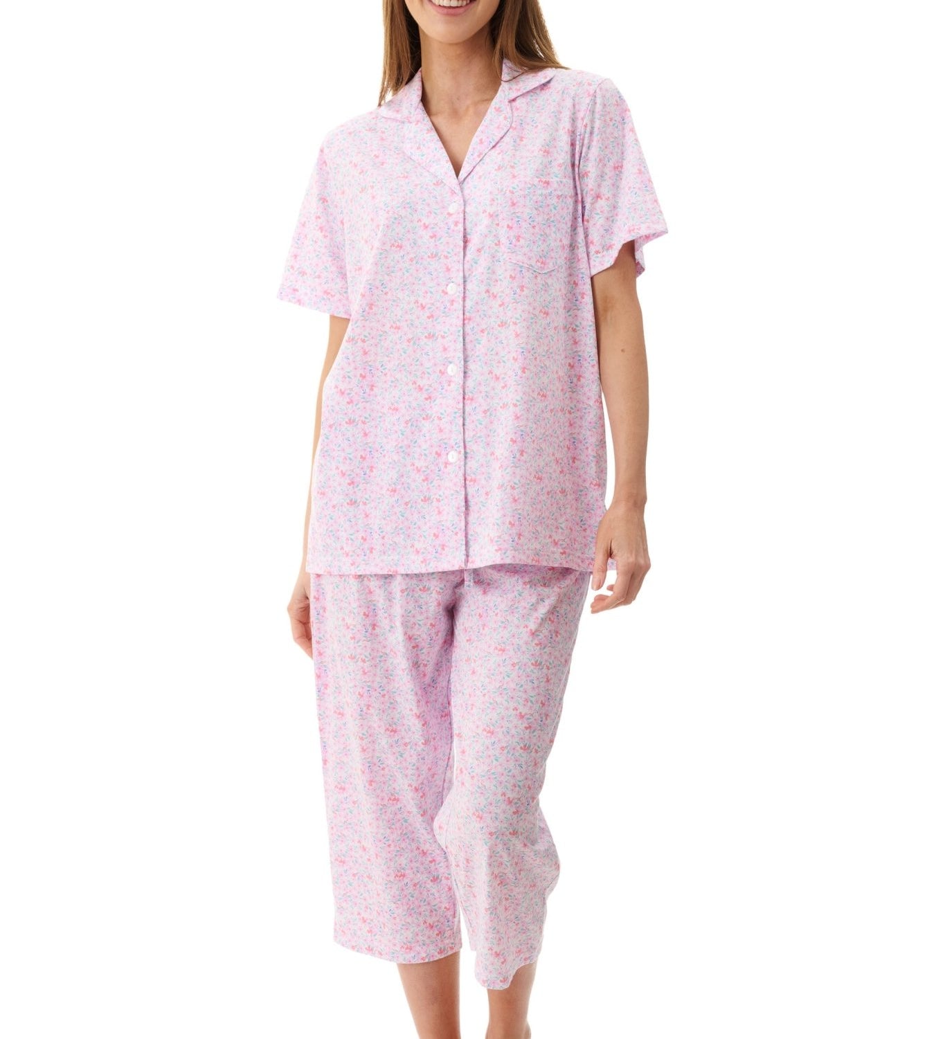 poly cotton blend easy care pj set, poly cotton pyjamas
