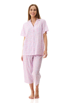 poly cotton blend easy care pj set, poly cotton pyjamas