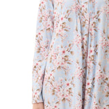 Larissa Cotton/Bamboo Knit Nightie Blue