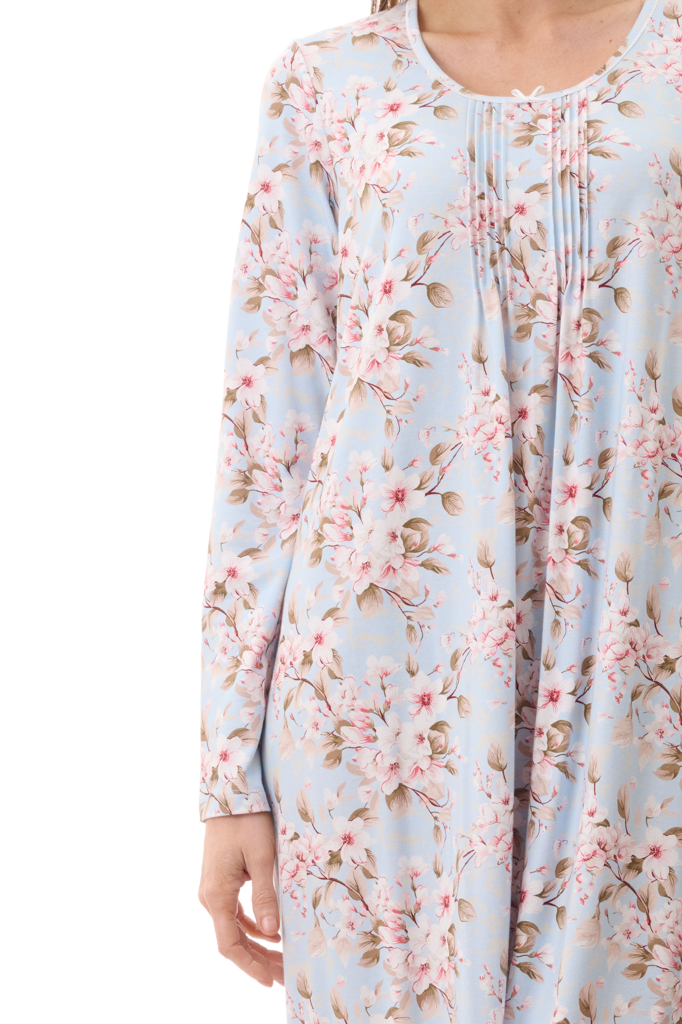 Demi Cotton/Bamboo Knit Nightie Blue