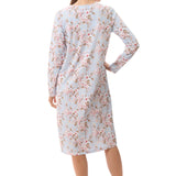 Larissa Cotton/Bamboo Knit Nightie Blue