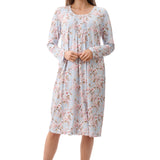 Larissa Cotton/Bamboo Knit Nightie Blue