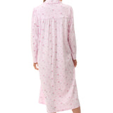 Yana Cosy Cotton Mid Length Nightie Pink