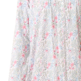 Vicky Cotton Knit Short Length Nightie Ivory Multi