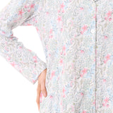 Vicky Cotton Knit Revere PJ Set Ivory Multi