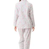 Vicky Cotton Knit Revere PJ Set Ivory Multi