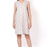 Gatsby V Neck Sleepdress Sage/Pink Floral