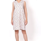 Gatsby V Neck Sleepdress Sage/Pink Floral