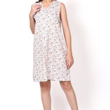 Gatsby V Neck Sleepdress Sage/Pink Floral